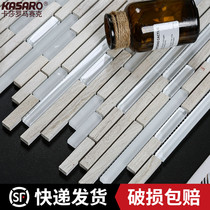 KASARO long strip glass marble mosaic tile bar wall sticker living room TV background wall toilet