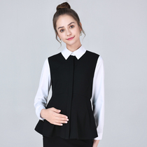 Pregnant women 2020 Spring and Autumn New pregnant womens autumn long sleeve business job interview work shirt