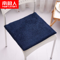 Plush cushion winter thickened lamb cashmere chair office sedentary floor student stool butt soft cushion