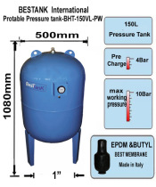 150L-1 0mpa Turkey BESTANK expansion tank without tower water supply pressure tank water pump surge tank 150 liters