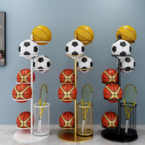 Home fitness equipment basketball football badminton storage rack Sports mens clothing store placed ball display rack