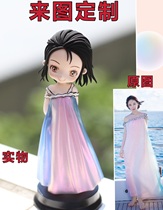 To map custom photos real people turn Q ultra-light clay hand-made dolls doll doll ornaments birthday wedding gifts