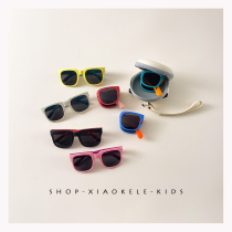 Ocean Air Folding ~ Summer children sunglasses collage boy sunglasses girl anti-ultraviolet sunglasses tide