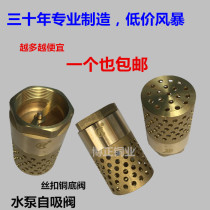 Water pump bottom valve well bottom valve thread brass bottom valve brass filter check valve water pump check valve