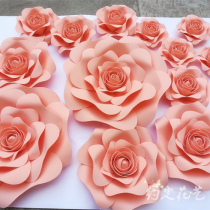 DIY large handmade paper flower wedding paper flower wedding paper flower wedding stage background props shop window decoration activity layout