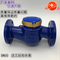Factory direct Ningbo Cixi Boli brand national standard large rotor type screw flange water meter DN50 65 80