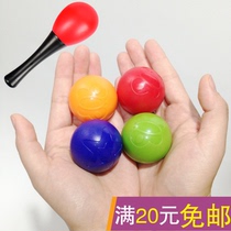 Baby hand grips with bell ball newborn exercise gripping sledgehammer vision training ball after looking at a small red ball 01-year-old toy