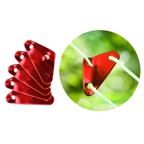 OUTDOOR TRIANGLE ALUMINUM ALLOY STOP SLIP BUTTON WIND ROPE BUCKLE ADJUSTMENT BUCKLE UMBRELLA ROPE BUCKLE TENT SKY CURTAIN PULL CORD ACCESSORIES MIDDLE NUMBER