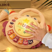 Baby toy crab hand drum baby music beat drum early education puzzle 0-3 newborn 6-12 months 1 year old