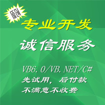 Program Development Program Customized VB6 0 VB NET C# Generation Write Code Software Development Secondary Development