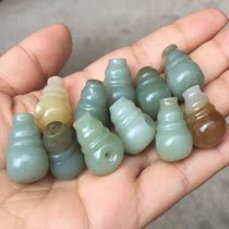 Natural jewelry semi-finished products and Tian Jade Buddha head Wenplay accessories three-way large medium and small size hand-worn scattered beads