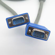 HD line vgao line 3 6 gray blue head thick line full copper core double magnetic ring projection machine line high and clear