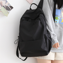 NR Sen department large capacity solid color shoulder bag female Korean version of the wild school bag Male high school backpack Female shoulder college student