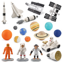 Simulation Satellite Rocket Space Capsule Universe Nine Large Planets Pendulum of Astronautics Space Model 19 pieces of Puzzle Toys