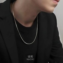 New products Platinum square Snake Bone Necklace for men and women Platinum Thin collarbone chain small crowdnecked necklace 18k vegetarian chain brief
