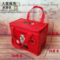 New spot non-woven film insulation bag steak meat food fresh refrigerated bag ice bag Chinese New Year gift bag customization