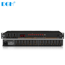 DGH Professional 8-way power sequencer 10-way sequential controller socket manager voltage display with filtering