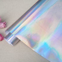 Silver colorful laser film colorful reflective color changing wedding place glass acrylic glass decorative film