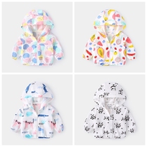 Japanese baby sunscreen clothes Thin small baby coat Girls clothes Cardigan Boys childrens clothing Childrens summer clothes
