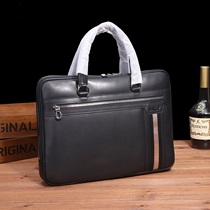 New mens buns bag single shoulder inclined satchel computer bag hand business briefcase genuine leather calf leather luxury mens bag