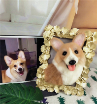 Wool felt doll pet painting finished custom model photo frame manual custom decoration creative gift commemorative gift