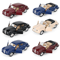 Car mold return inertia high quality alloy double open door Beetle boy cake car decoration childrens toy gift