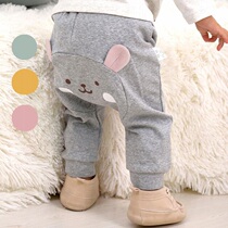 Baby pants male and female child large pp pants children pure cotton gush spring autumn style Harun pants baby warm outside wearing long pants
