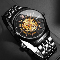 Waterproof Mens Watch 2021 New Large Dial Mechanical Watch Hollowed-out Name Table Top SUPER SLIM TREND MEN WATCH