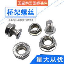 Carriage bolts Bridge screws Semicircular head square neck screws Large flat head shelf screws M5M6M8M10M12