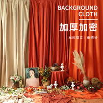 Photo background bmolandi color ins hanging cloth photography props wedding background cloth net Red live shooting curtain