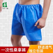 Oversized thick disposable panties mens shorts high-rise boxers fork non-woven sauna sweat steam pants paper men