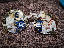 Metal badge custom cloud square chapter to map custom paint enamel rotation special process can be