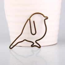 Bronze bird paper clip cartoon paper clip creative paper clip cute paper clip