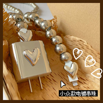 ins Wind punk loving charger protective casing suitable for iPhone13 Quick charge protection shell data line string beads