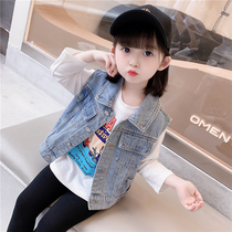 Girl cowboy Machia outside wearing spring and autumn 2022 new female baby Yangqi childrens tennis red children clothes autumn clothes jacket