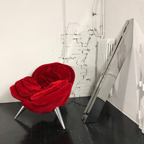 Nordic Designer Rose Petal chair GRP Creative villa Living room Shaped Flowers Casual Armchair Sofa Chair