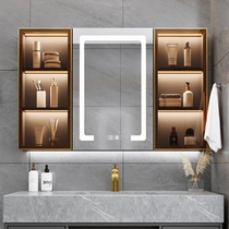 Changhong Glass smart mirror cabinet hanging wall bathroom mirror solid wood storage cabinet toilet custom separate locker