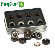  PluckyClover 608z white ceramic ball bearing High-speed explosion-proof silent roller skating in-line wheel speed skating bearing