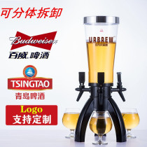 Wine Cannon Bar special creative European-style beer Coke barrel commercial triangle wine Cannon 3 liters three-head long wine barrel barrel
