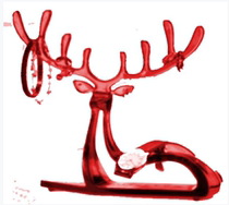 Blue Valley light and luxurious custom-deer-shaped jewelry rack (red)