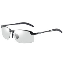 Day and night dual-purpose polarized color changing glasses driving sun glasses male night vision driver driving male anti-ultraviolet female fashion