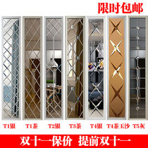 Custom art glass spell mirror background wall living room TV dining room border modeling decorative frame Diamond mirror tea mirror