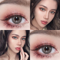  Little devil brown contact lenses cats eye year throw female European and American mixed-race size diameter big name run pupil gray day throw JL