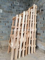 Construction site solid wood herringbone ladder hydropower decoration walking ladder wallpaper Wall cloth plaster curtain installation engineering ladder