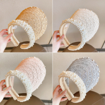 UK next alice childrens summer thin pearl sun hat new girl foreign style princess sun hat