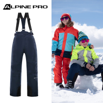 Alpine Pro childrens ski pants autumn and winter outdoor thickened windproof and warm waterproof breathable Joker
