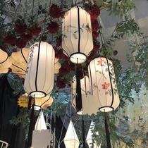 Chinese fabric chandelier balcony antique red lantern classical hotel Teahouse characteristic lamps hotel hot pot restaurant decoration