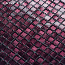 Simple violet purple glass mosaic tile light luxury bathroom bathroom kitchen living room bedroom wall tiles