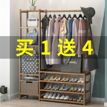 Shoe rack simple doorway home beautiful bamboo shoe rack hanger integrated storage artifact shelf multi-layer shoe cabinet