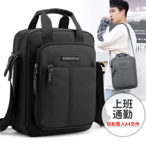 Tide Cards Mens Bag New Oxford Cloth Single Shoulder Bag Mens Bag Business Hand 12 Inch Computer Bag Vertical satchel